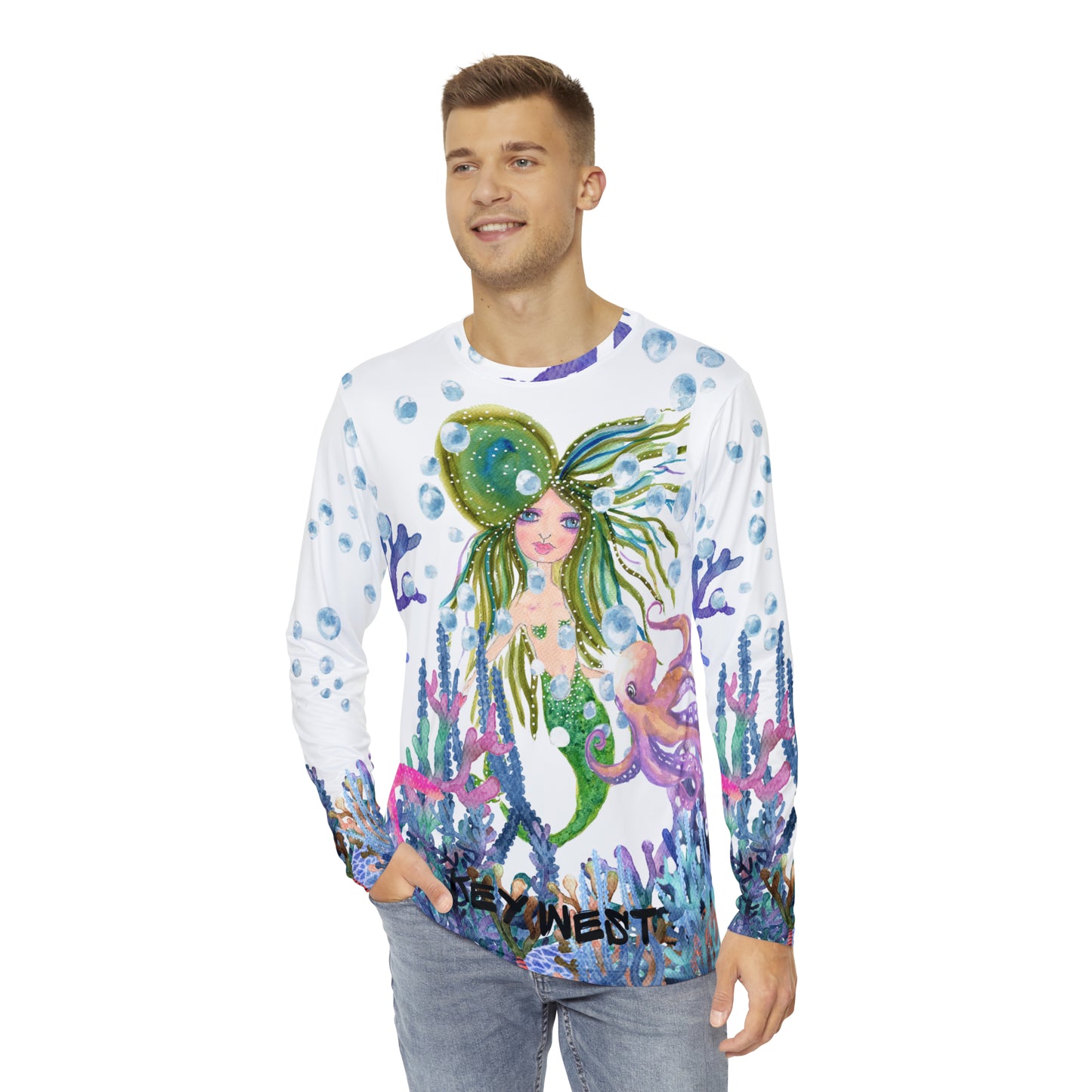 Key West Mermaid Tale All-Over Tee