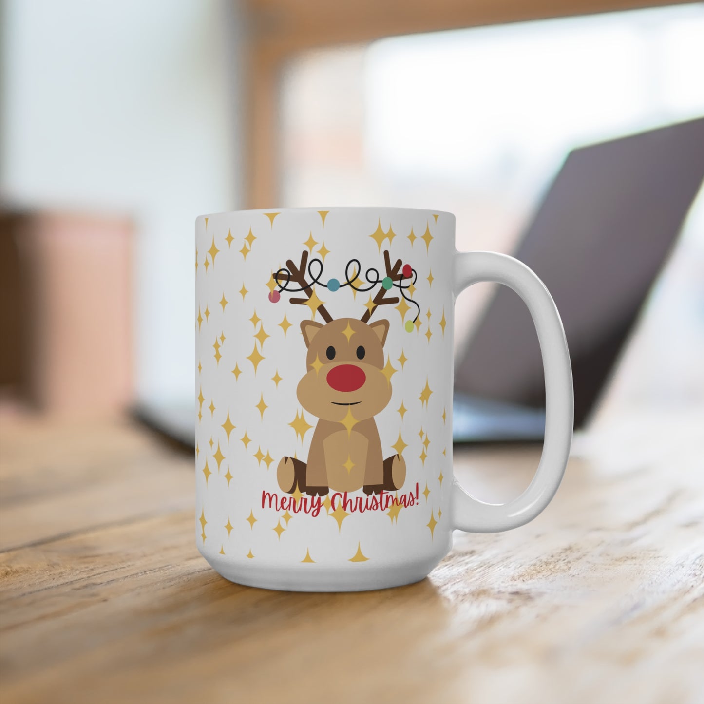 Mug: Rudolph Has a Very Shiny Nose 15oz Christmas Gift