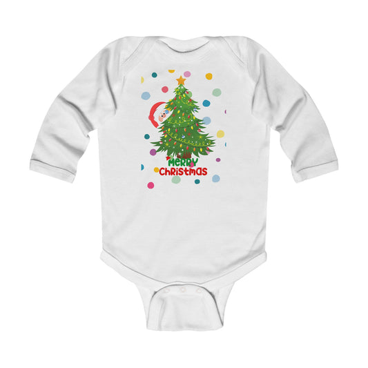 Merry Christmas Infant Long Sleeve Bodysuit