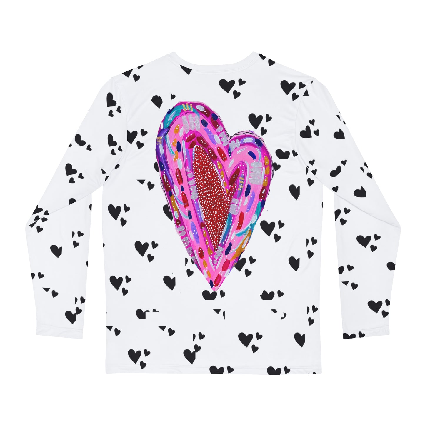 Heart of my Heart Long Sleeve Allover  Unisex Tee