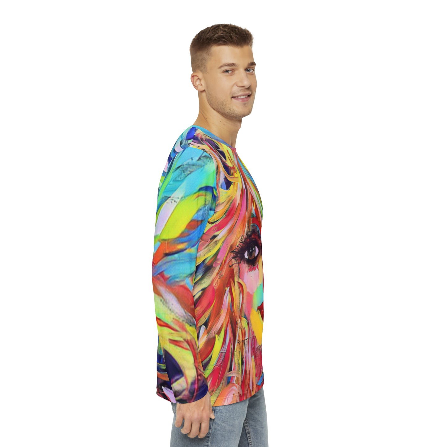 Color Me Happy Long Sleeve All-Over Tee