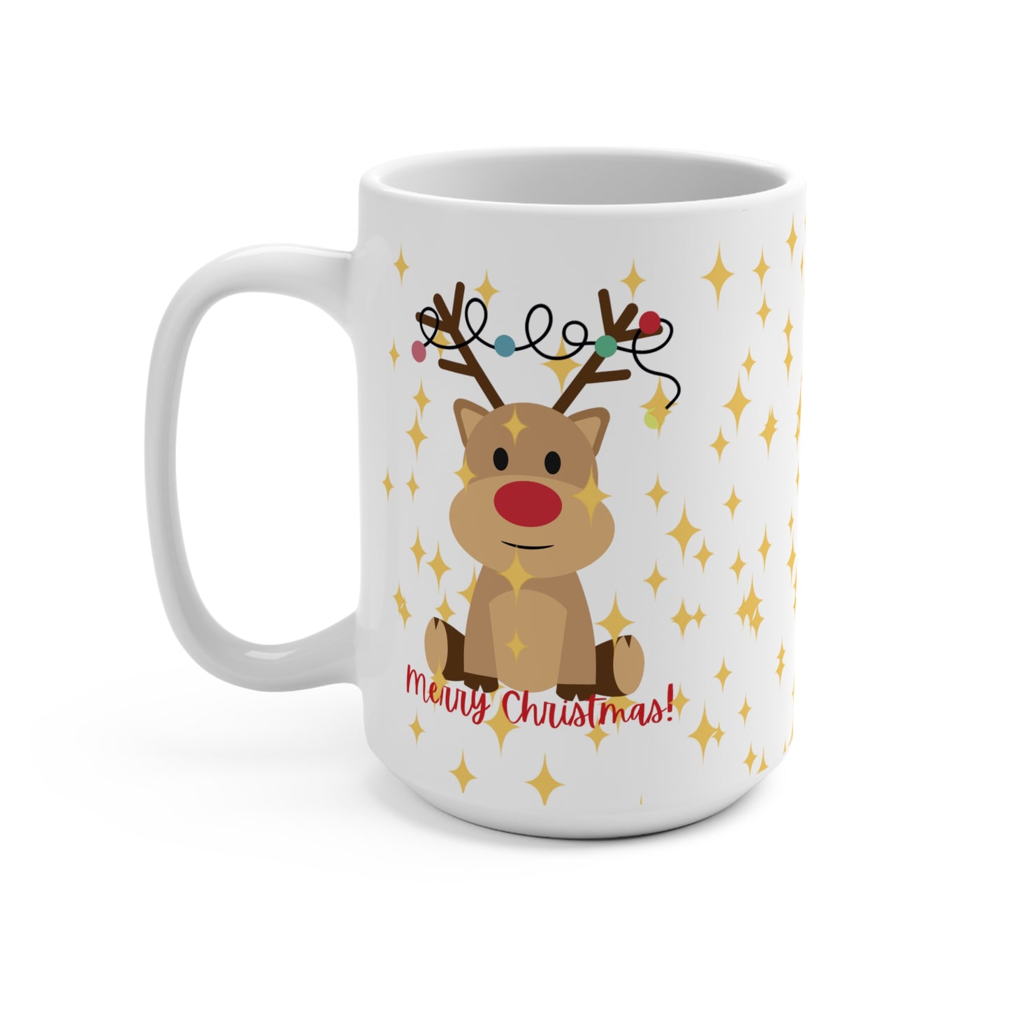 Mug: Rudolph Has a Very Shiny Nose 15oz Christmas Gift