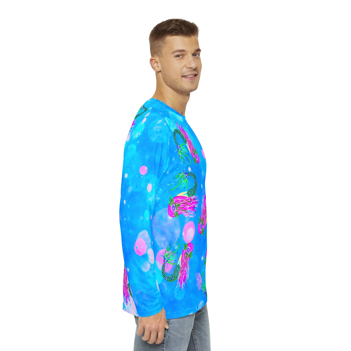 Be a Mermaid Long Sleeve Unisex All-Over Tee