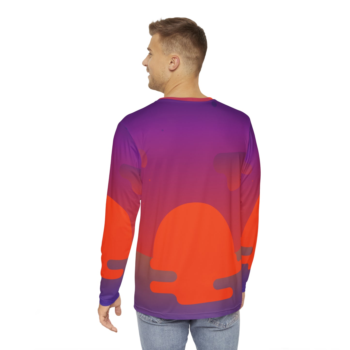 Key West Magic Heron Long Sleeve Allover Unisex Tee