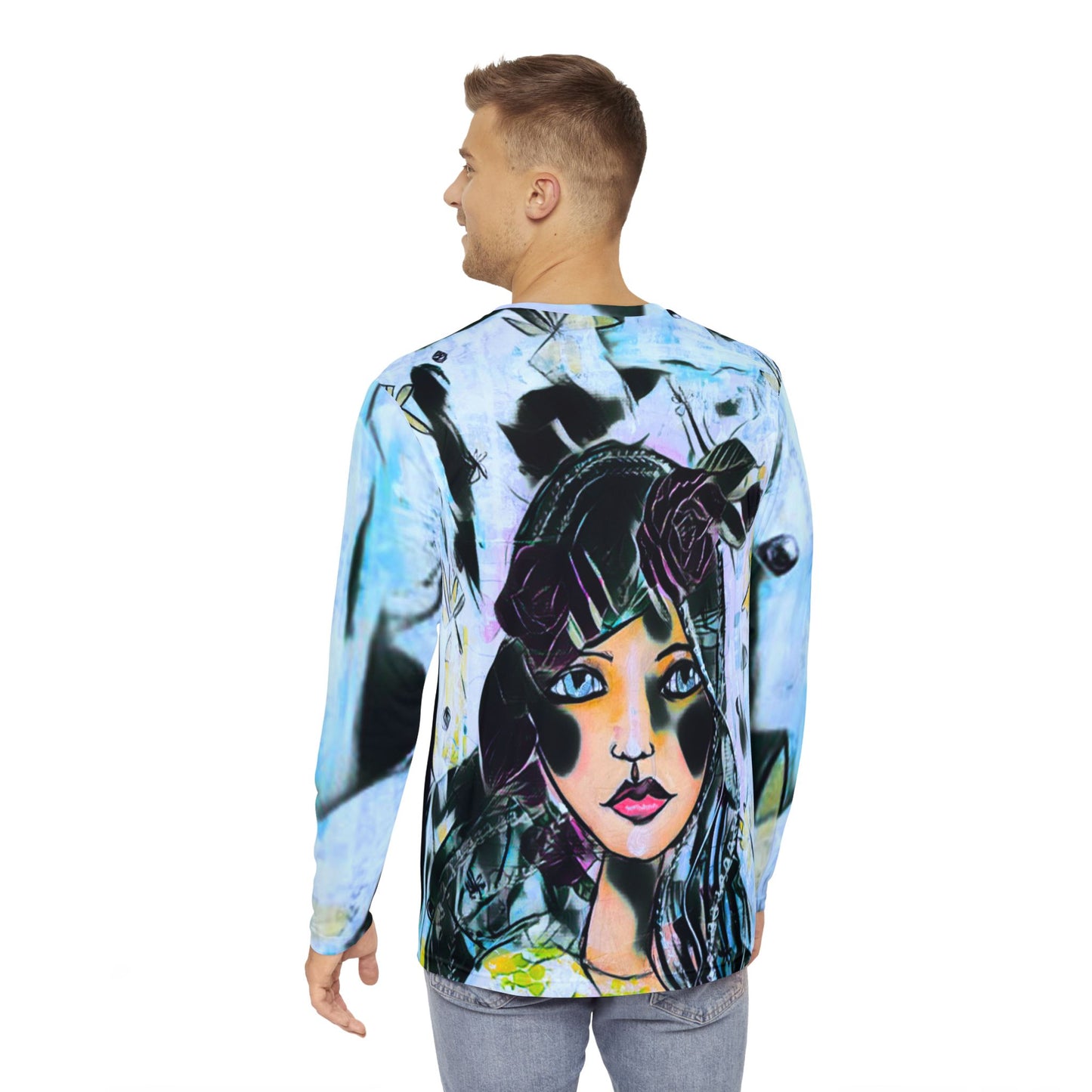 A Head Turner Long Sleeve All-Over Tee