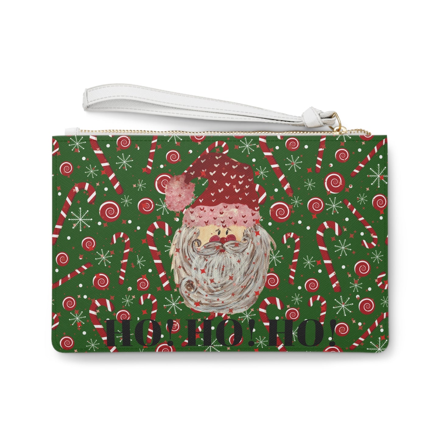 Christmas Clutch Bag - HO HO HO Design