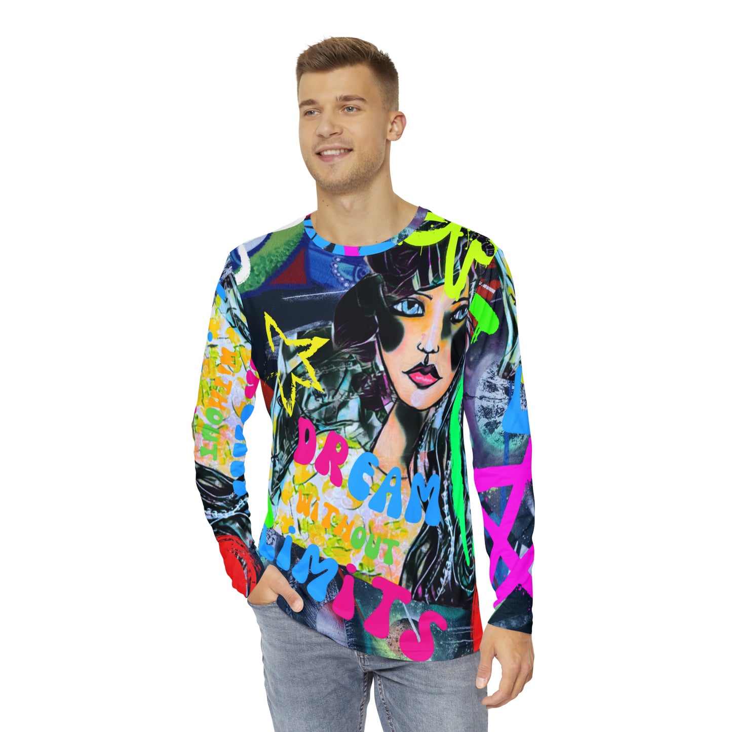 Dream Without Limits Graffiti Long Sleeve Allover  Unisex shirt