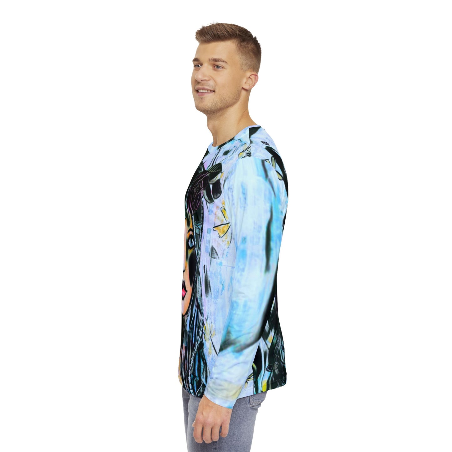 A Head Turner Long Sleeve All-Over Tee