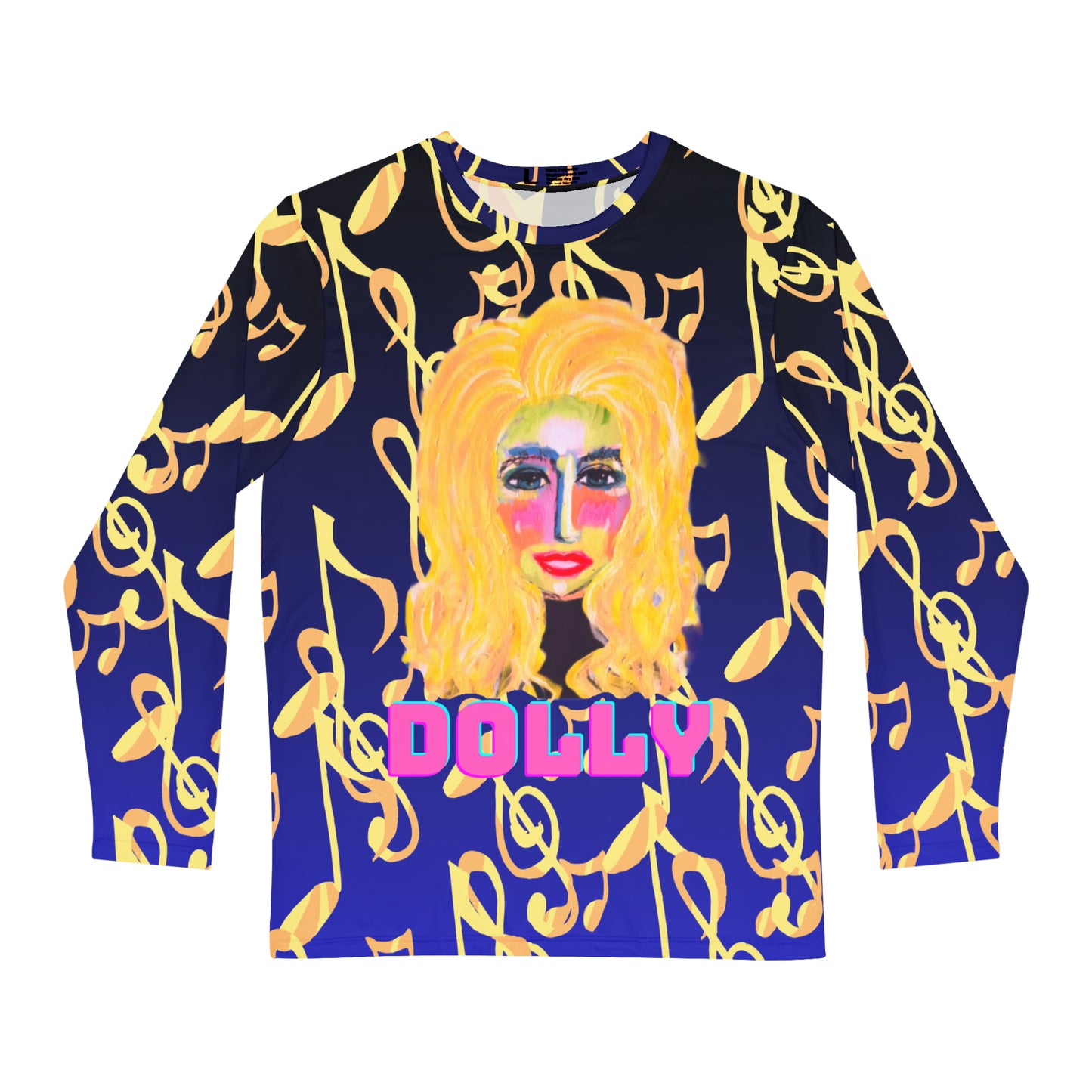 Dolly on Long Sleeve Allover Unisex  Tee