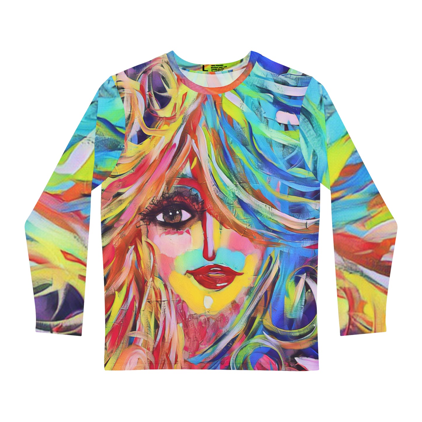 Color Me Happy Long Sleeve All-Over Tee