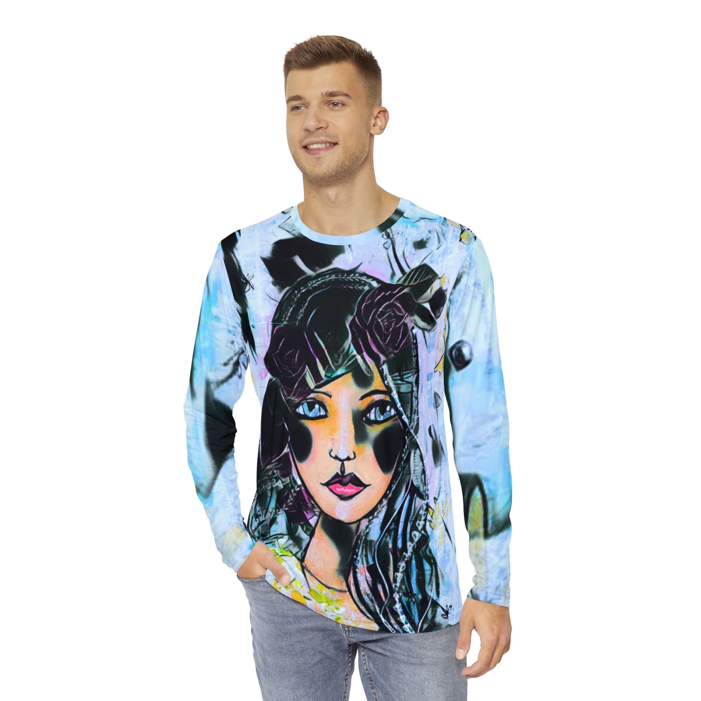 A Head Turner Long Sleeve All-Over Tee