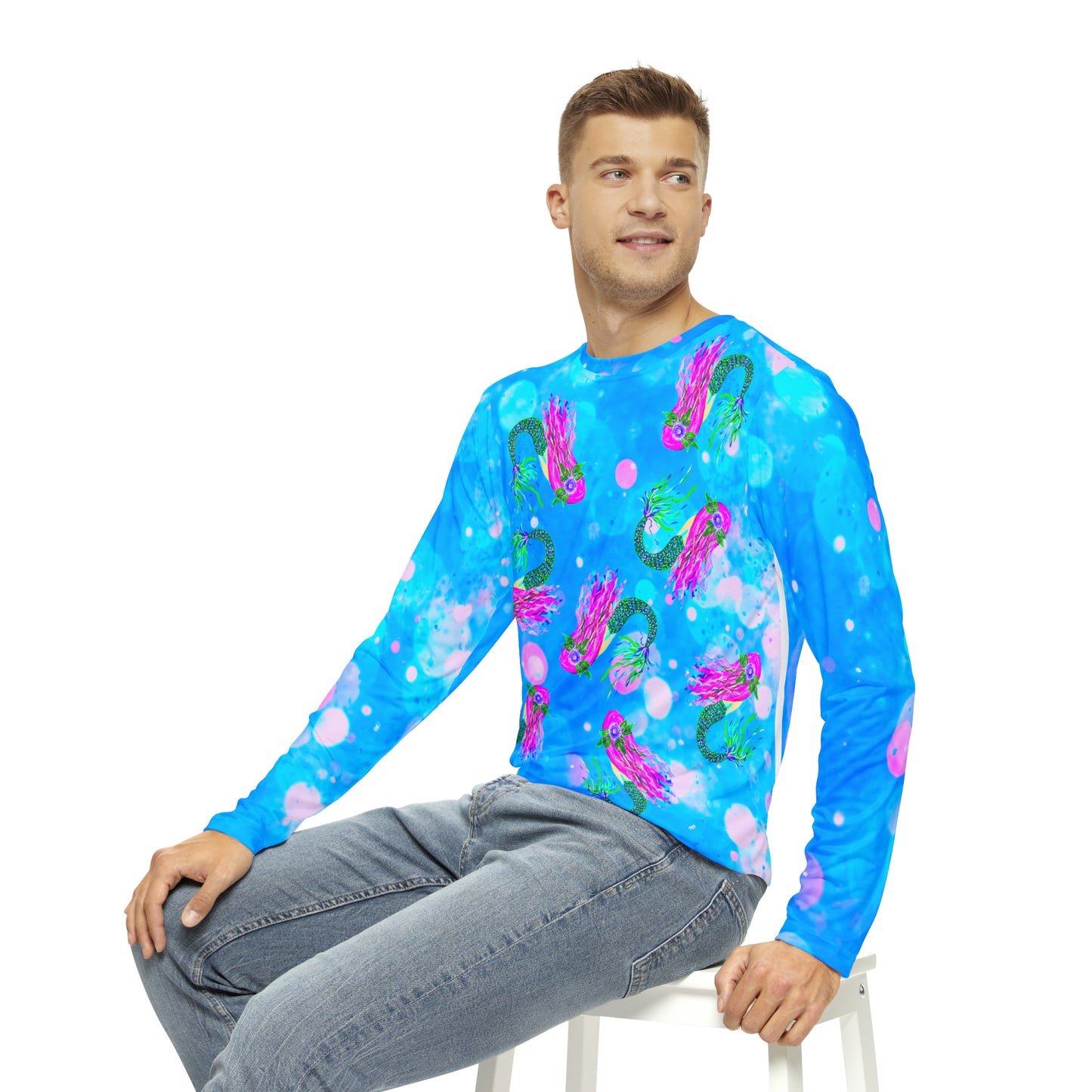 Be a Mermaid Long Sleeve Unisex All-Over Tee